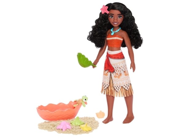 Disney Princess Ocean Friends Vaiana Doll &amp; Accy, Mode dukke, Pige, 3 År, 320 mm, 250 g, Flerfarvet