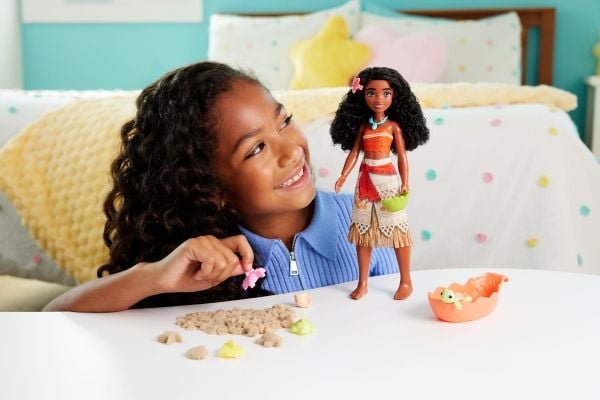 Disney Princess Ocean Friends Vaiana Doll &amp; Accy, Mode dukke, Pige, 3 År, 320 mm, 250 g, Flerfarvet
