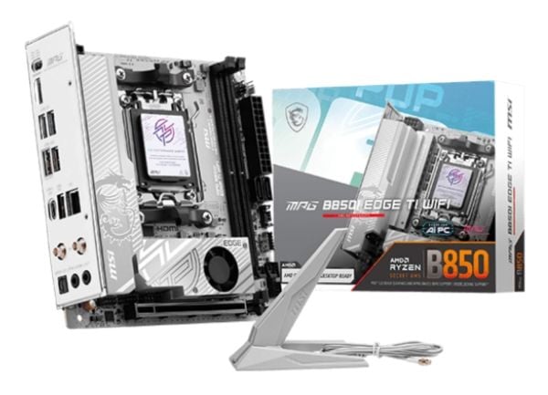 MSI MPG B850I EDGE TI WIFI - Hovedkort - mini-ITX - Socket AM5 - AMD B850 Chipset - USB-C 3.2 Gen 2x2, USB-C 3.2 Gen2, USB 3.2 Gen 2, USB 3.2 Gen 1...