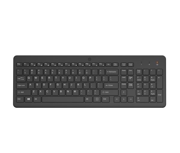 HP 220 - Tastatur - trådløs - 2.4 GHz - AZERTY - Belgisk - svart - resirkulerbar emballasje
