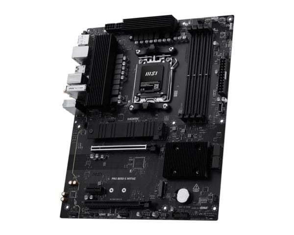 MSI PRO B850-S WIFI6E - Hovedkort - ATX - Socket AM5 - AMD B850 Chipset - USB 3.2 Gen 2, USB-C 3.2 Gen2, USB 3.2 Gen 1 - 2.5 Gigabit LAN, Wi-Fi 6E,...
