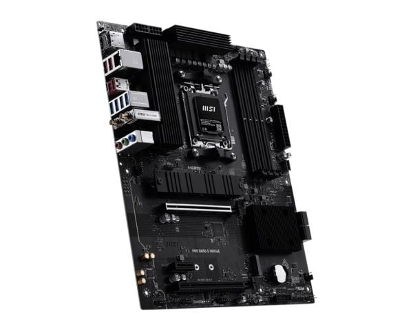 MSI PRO B850-S WIFI6E - Hovedkort - ATX - Socket AM5 - AMD B850 Chipset - USB 3.2 Gen 2, USB-C 3.2 Gen2, USB 3.2 Gen 1 - 2.5 Gigabit LAN, Wi-Fi 6E,...