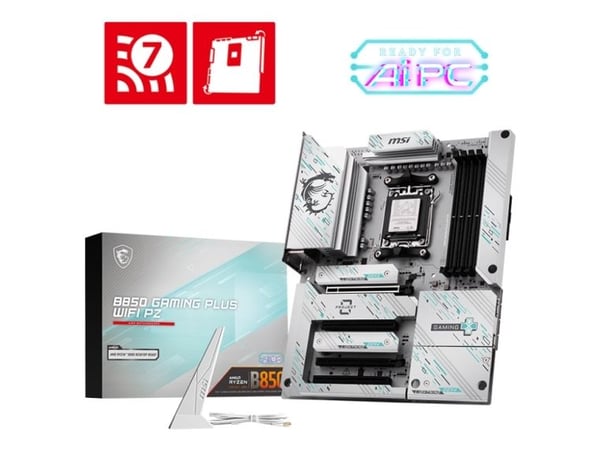MSI B850 GAMING PLUS WIFI PZ - Hovedkort - ATX - Socket AM5 - AMD B850 Chipset - USB 3.2 Gen 2, USB-C 3.2 Gen2, USB 3.2 Gen 1 - 5 Gigabit Ethernet,...