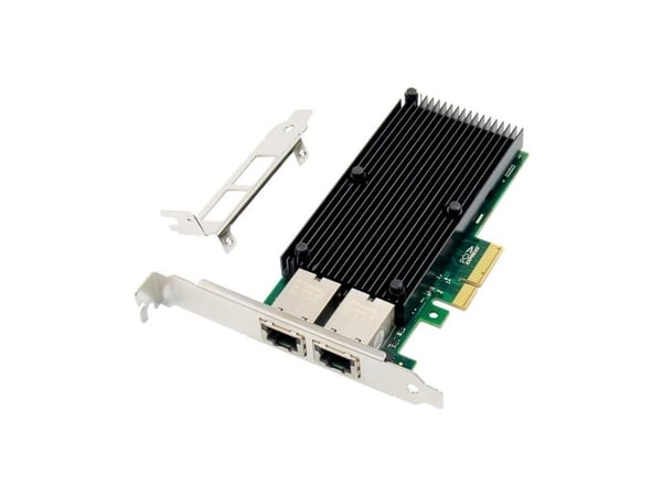Microconnect MC-PCIEX4-X550-T2-D, Intern, Koblet med ledninger (ikke trådløs), PCI Express, Ethernet, 10000 Mbit/s Microconnect MC-PCIEX4-X550-T2-D, Intern, Koblet med ledninger (ikke trådløs), PCI Express, Ethernet, 10000 Mbit/s