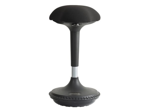 Kontorstol Unilux MOOVE - ergonomisk ståstol sort/stål