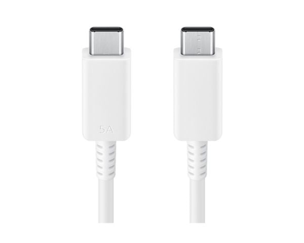 Samsung 1.8m Cable 5A White, 1,8 m, USB C, USB C, USB 2.0, Valkoinen