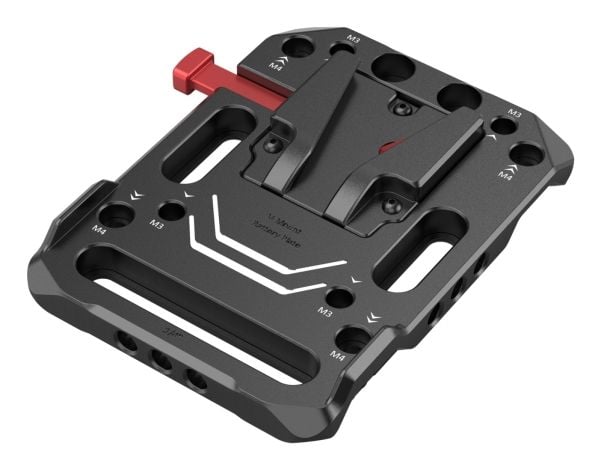 SmallRig 2988, batteriplate, svart, rød, aluminium, 1/4-20, 3/8-16", Kina, 90,5 mm