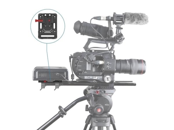 SmallRig 2988, batteriplate, svart, rød, aluminium, 1/4-20, 3/8-16", Kina, 90,5 mm
