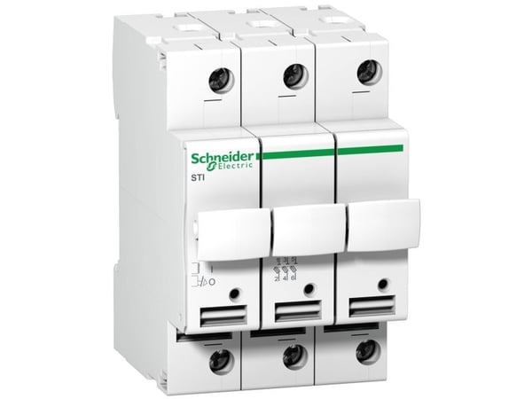 Sylindrisk sikringsbryter 3P 10x38mm STI A9N15656