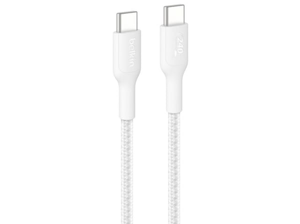 Belkin BoostCharge Pro, 1 m, USB C, USB C, Valkoinen