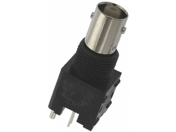 TE Connectivity BNC Series, jack PCB Mount BNC Connector, 50?, Through Hole Termination, Straight Body
