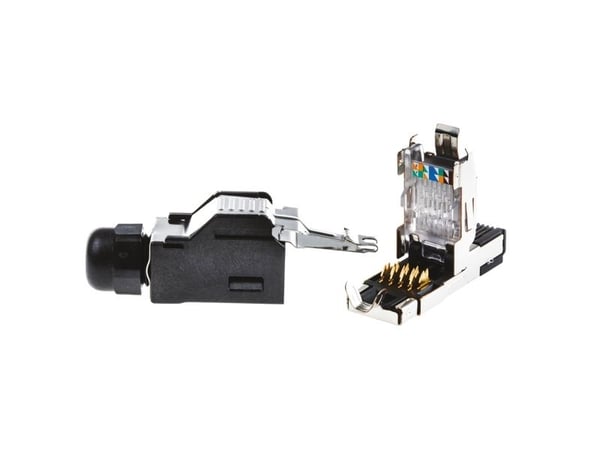TE Connectivity 1903527 Series Male RJ45 Connector, Cable Mount Straight 1 Port 8 -Way