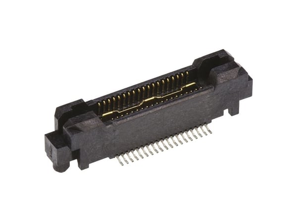TE Connectivity MICTOR Series Straight Surface Mount PCB Header, 38 Contact(s), 0.64mm Pitch, 2 Row(s), Shrouded