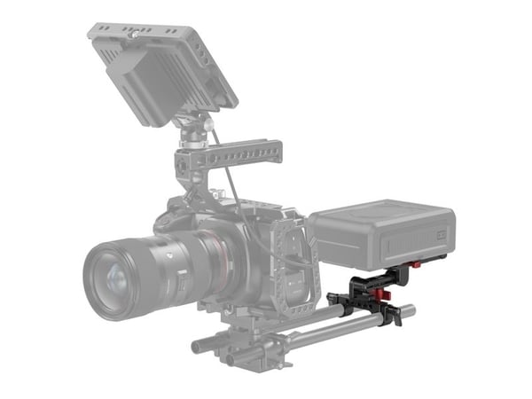 SmallRig 2991, Batteriplade, Sort, Rød, Aluminium, 1/4-20, 3/8-16", M4, Kina