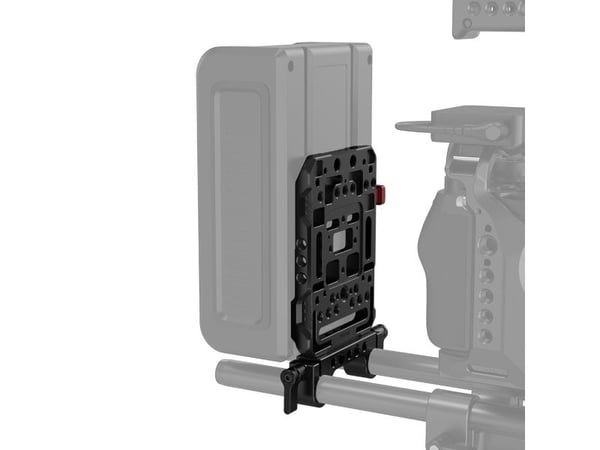 SmallRig 3016, Batteriplade, Sort, Rød, Aluminium, 1/4-20, 3/8-16", M4, Kina