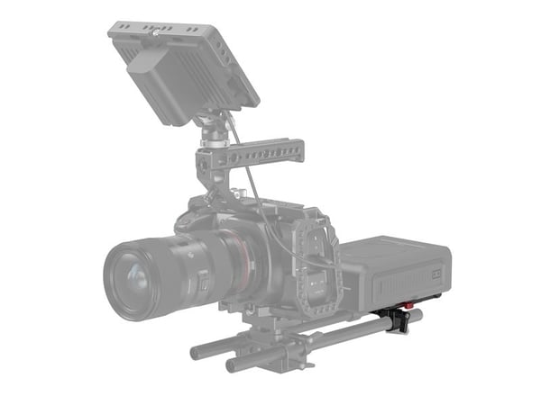 SmallRig 3016, Batteriplade, Sort, Rød, Aluminium, 1/4-20, 3/8-16", M4, Kina