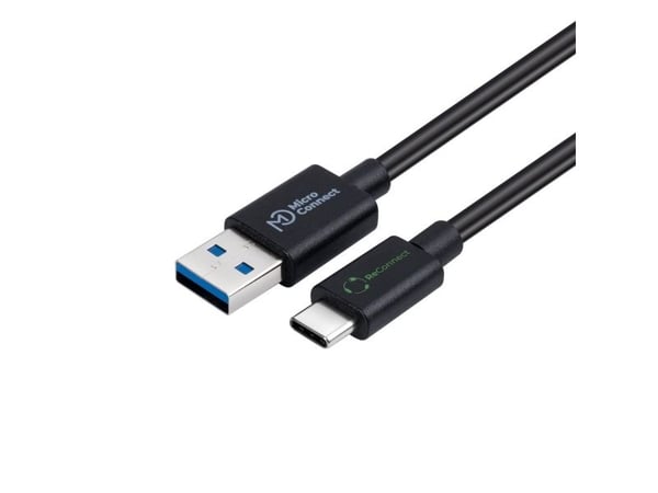 Microconnect ECO-USB3.2CA0.25 kabel USB USB 3.2 Gen 2 (3.1 Gen 2) 0,25 m USB A USB C Czarny