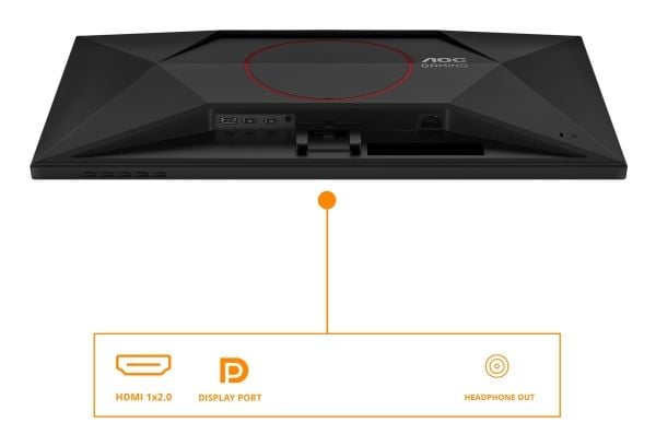 AOC G4 Q27G42ZE, 68,6 cm (27"), 2560 x 1440 piksler, Quad HD, LCD, 1 ms, Svart, Rød