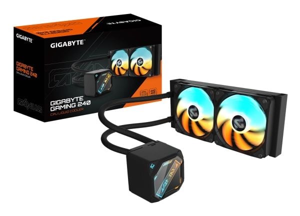 GIGABYTE GAMING 240, All-in-one-nesteenjäähdytin, 12 cm, musta