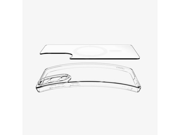 Spigen Ultra Hybrid Mag-etui med MagSafe for Samsung Galaxy S25 Edge - gjennomsiktig