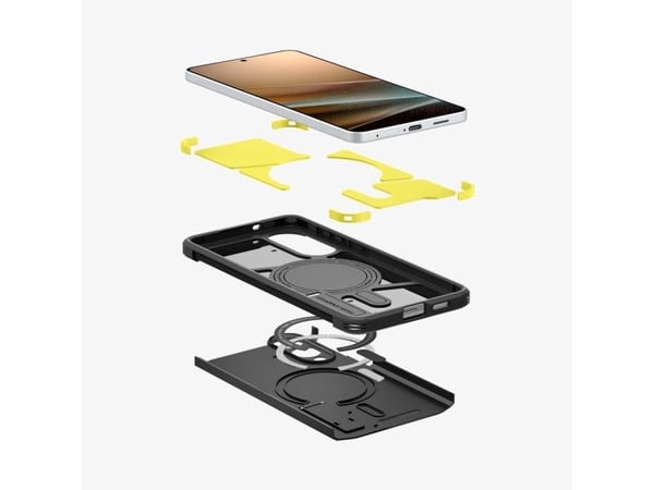 Spigen Tough Armor AI (MagFit), Etui, Samsung, Galaxy S25 Edge, 17 cm (6.7"), Sort