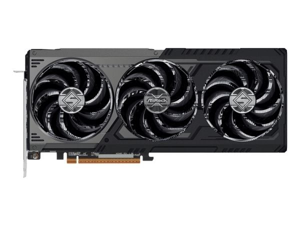ASRock Steel Legend Radeon RX 9070 XT Dark 16GB - Grafikkort - Radeon RX 9070 XT - 16 GB GDDR6 - PCIe 5.0 x16 - 3 x DisplayPort, HDMI - boks