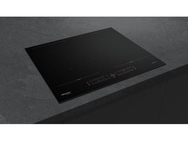 Hisense HI6442BSCWF, Sort, Innebygget, 59.5 cm, Sonebasert induksjon, Glass-keramikk, 4 zone(s)