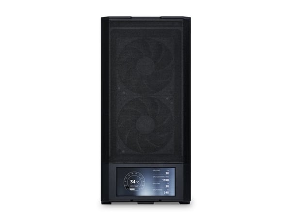 Lian Li LAN207DX, Midi Tower, PC, musta, ATX, mikro ATX, Mini-ITX, Terästä, Karkaistu lasi, 18 cm