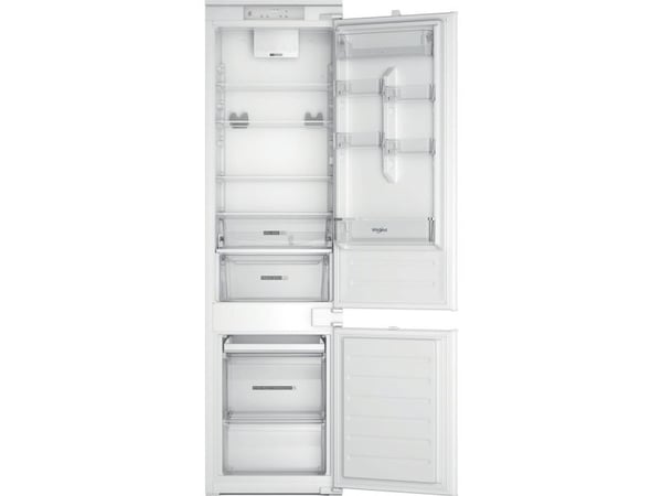 Whirlpool Everest WHC20D023B1 SF - Kjøleskap/fryser - bunnfryser - innebygd - fordypning - bredde: 56 cm - dybde: 56 cm - høyde: 194 cm - 300 liter...