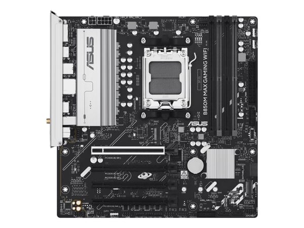 ASUS B850M MAX GAMING WIFI Bundkort - AMD B850 - AMD AM5 socket - DDR5 RAM - Micro-ATX