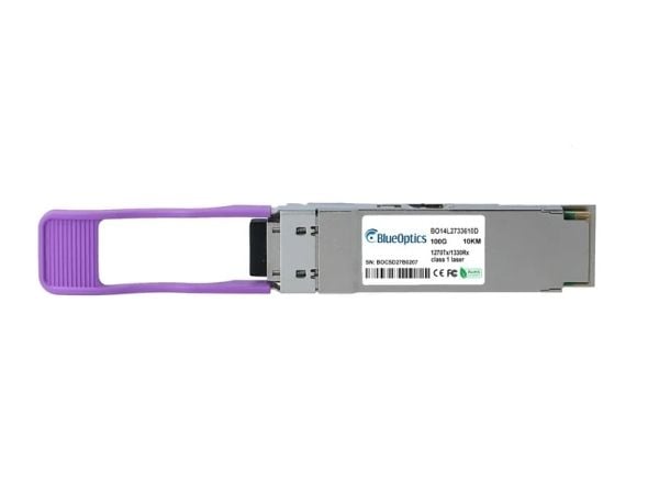 BlueOptics QSFP-100G-B10U4-I-BO, Fiber optisk, 100000 Mbit/s, LC, LC, 10000 m, 1270 nm