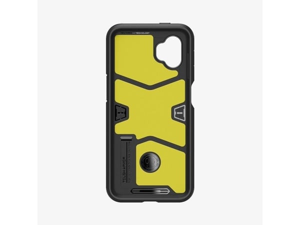 Spigen Tough Armor - Baksidedeksel for mobiltelefon - polykarbonat, termoplast-polyuretan (TPU) - svart - for Samsung Galaxy XCover7 Pro