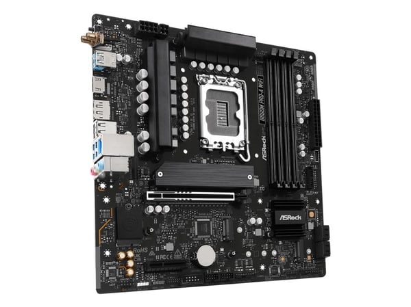 ASRock B860M Pro-A WiFi - Hovedkort - micro ATX - LGA1851-sokkel - B860 Chipset - USB-C 3.2 Gen 2x2, USB-C 3.2 Gen 1, USB 3.2 Gen 1 - 2.5 Gigabit L...