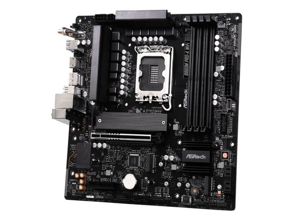 ASRock B860M Pro-A WiFi - Hovedkort - micro ATX - LGA1851-sokkel - B860 Chipset - USB-C 3.2 Gen 2x2, USB-C 3.2 Gen 1, USB 3.2 Gen 1 - 2.5 Gigabit L...