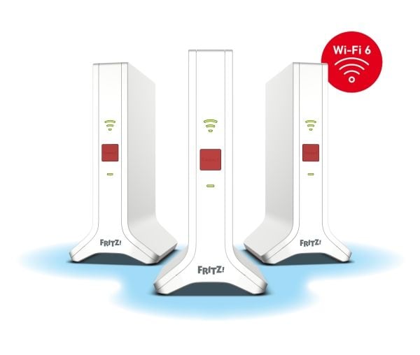 Mesh Set 4200, Rød, Hvit, 2x2/4x4, Gjentaker, Kraft indikator, WLAN, Dobbelbånd (2.4 GHz / 5 GHz), Wi-Fi 6E (802.11ax)