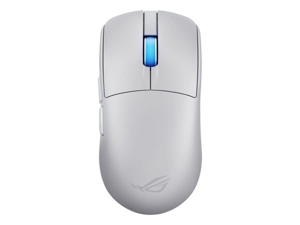 ASUS ROG Harpe II Ace, Oikeakätinen, Optinen, RF Wireless + Bluetooth + USB Type-A, 42000 DPI, Valkoinen