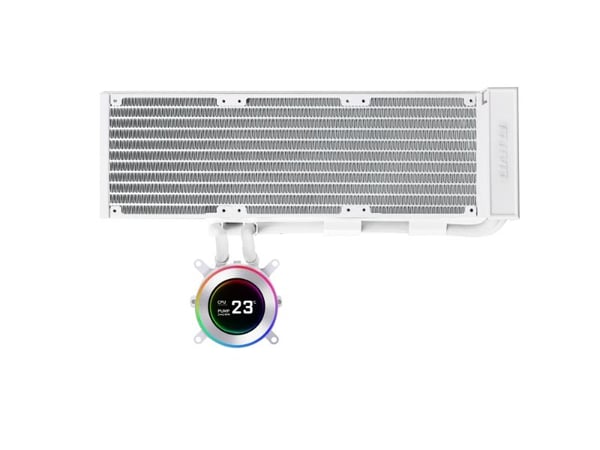 Lian Li GA II Hydroshift II LCD-C 360N, Alt-i-ett væskekjøler, Hvit