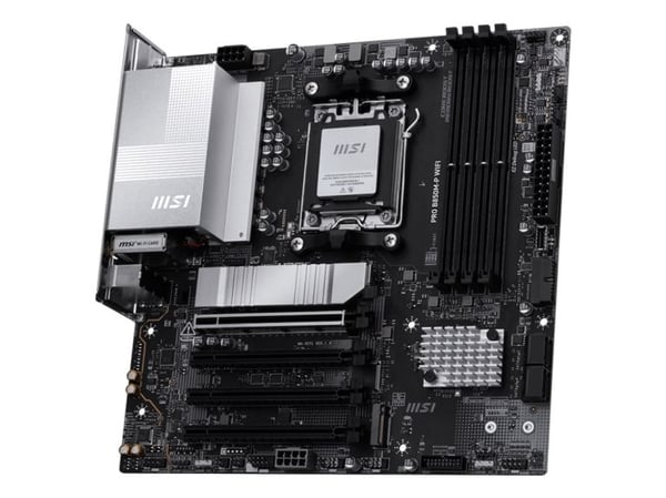 MSI PRO B850M-P WIFI - Hovedkort - micro ATX - Socket AM5 - AMD B850 Chipset - USB 3.2 Gen 2, USB-C 3.2 Gen2, USB 3.2 Gen 1 - 5 Gigabit Ethernet, W...