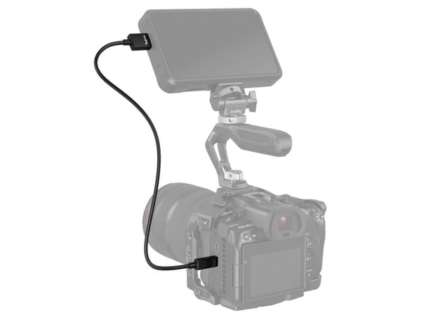 SmallRig 3043B, 0,55 m, HDMI Typ D (micro), HDMI Typ A (standard), Svart