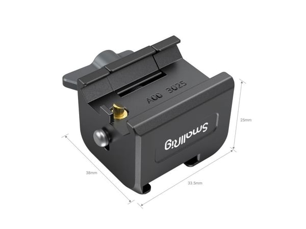 SmallRig 3025, DJI, Alumiiniseos, musta, 1/4"-20, ARRI 3/8"-16, RS 3, RS 4, RS 2, RSC 2, RS 3 Pro, RS 4 Pro, 33,5 mm