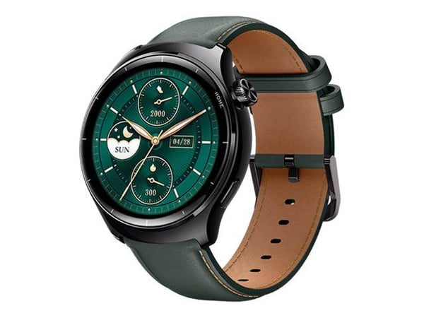 Mibro Lite 3 Pro - Smartklokke med stropp - lær - håndleddstørrelse: inntil 246 mm - display 1.32" - Bluetooth, NFC - 57.15 g - grønn Mibro Lite 3 Pro - Smartklokke med stropp - lær - håndleddstørrelse: inntil 246 mm - display 1.32" - Bluetooth, NFC - 57.15 g - grønn