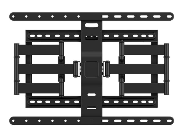 DELTACO Office - Monteringssats (väggfäste) - för platt panel - ultra-slim, full motion, tilt, 60 kg - svart - skärmstorlek: 43"-90"