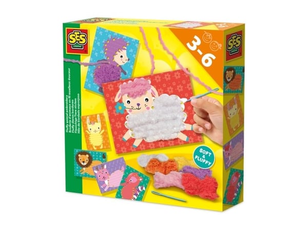SES Creative 14043, Barnas broderisett, 3 år, Flerfarget