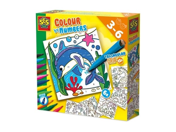 SES Creative 14690, Fargesett for barn, 3 år, Flerfarget
