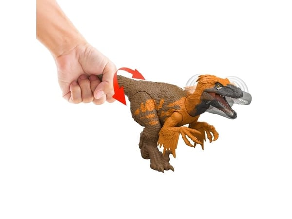 Jurassic World WILD ROAR Utahraptor, 4 år, Flerfarget, Plast