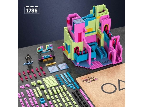 Mattel MEGA Squid Game The Staircase, Rakennuspakkaus, 17 vuosi/vuosia, Muovi, 1707 kpl, 3,33 kg