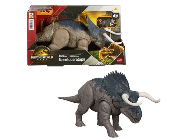 Jurassic World WILD ROAR Nasutoceratops, 4 år, Flerfarget, Plast
