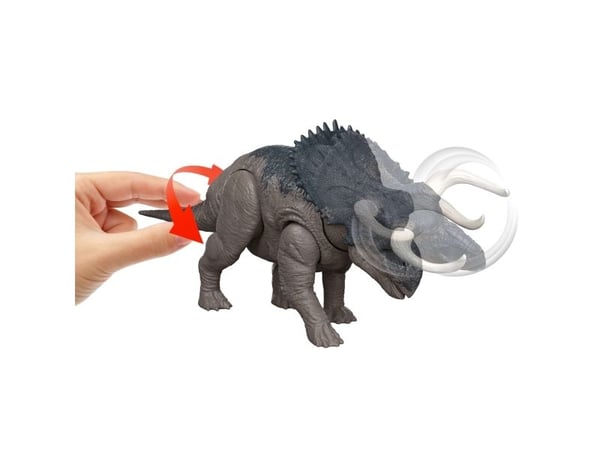Jurassic World WILD ROAR Nasutoceratops, 4 år, Flerfarget, Plast