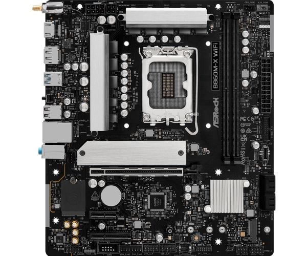 ASRock B860M-X WiFI - Hovedkort - micro ATX - LGA1851-sokkel - B860 Chipset - USB-C 3.2 Gen 2x2, USB-C 3.2 Gen 1, USB 3.2 Gen 1 - 2.5 Gigabit LAN, ...