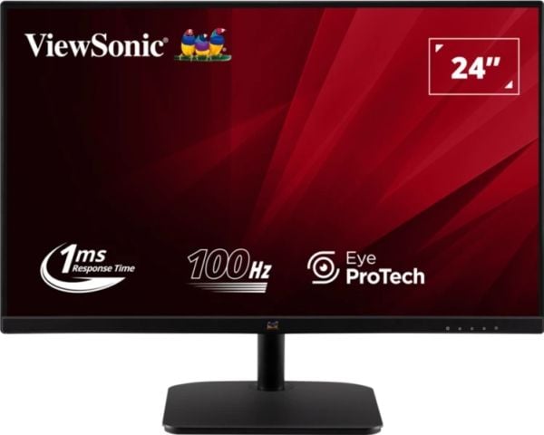 Viewsonic VA2432-H-2, 61 cm (24"), 1920 x 1080 piksler, Full HD, LED, 1 ms, Svart